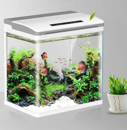 Factory direct sales of fish tank ultra-transparent glass small aquarium