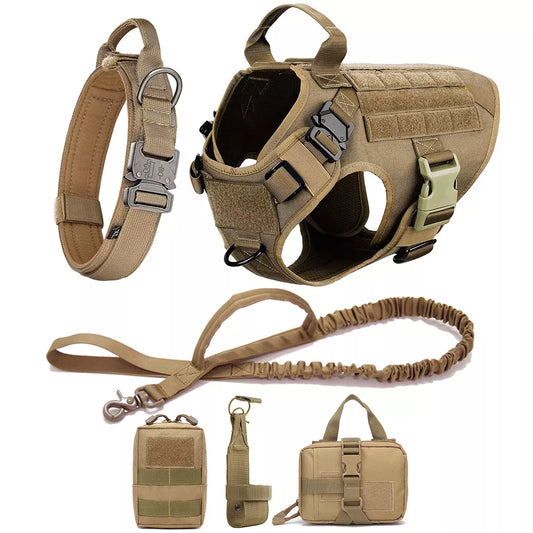 Dog Vest Harness And Collar Set