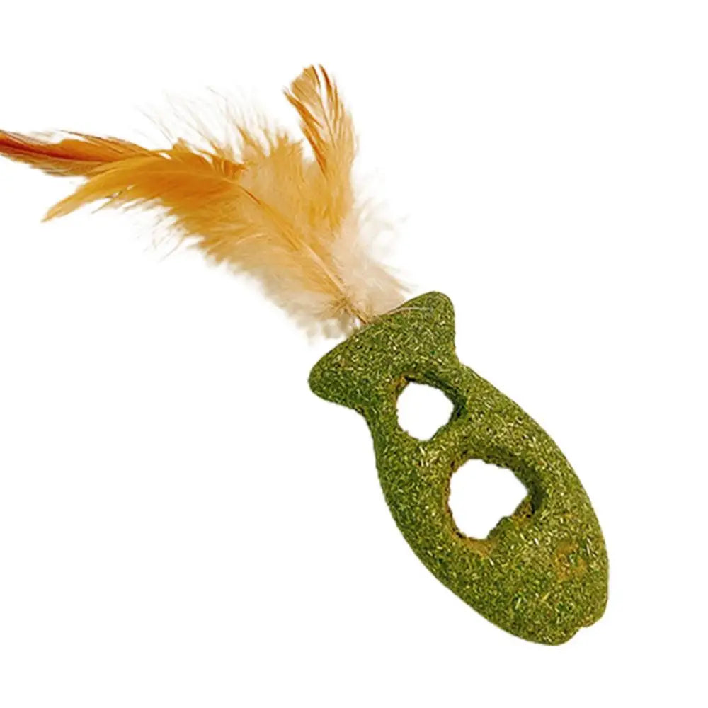 Catnip For Cat Toys Catnip Filled Cartoon Cat Teething Chew Toy Natural Catnip And Silvervine Cat Feather Kicker Toys For Indoor