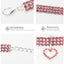New Cat Dog Collar Three Row Elastic Rhinestone Pet Collars Love Decoration Necklace Puppy Kitten Ornament Pets Supplies