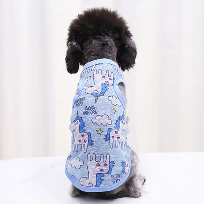 Pet Clothing Summer Sunscreen Cool Breathable Dog Vest Mesh Small Dog T-Shirt Outfit For Chihuahua Small Medium Dogs Accessories