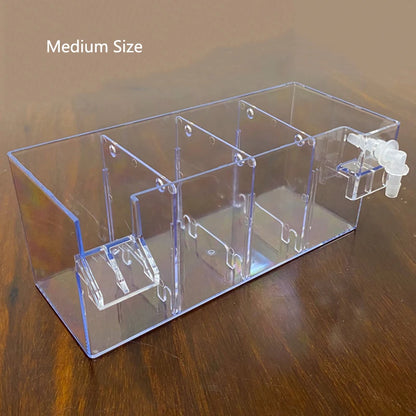 4 in 1 Fish Tank External Filter Box Acrylic Filter Dry and Wet Separation Small Silent External Suspend Aquarium Drip Overflow