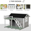 Outdoor rain and sun protection Solid wood dog house Dog house Preservative wood Pet nest Universal warm cat kennel Kennel