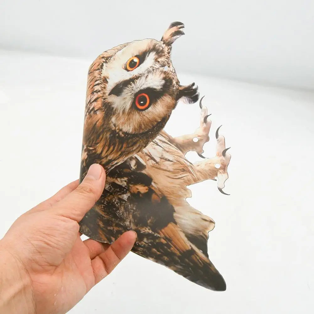 Farm Protector Bird Scarer Owl Scarecrow Scarer Pendant Garden Protector Pendant Waterproof With Bell Fake Bird Scarecrow Bird