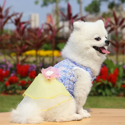 2024 Summer Dress for Dog Pets Clothes Chihuahua Wedding Dress Skirt Cloth Accessory Dog Pet Dress Supplies Hanbok Cat Costume