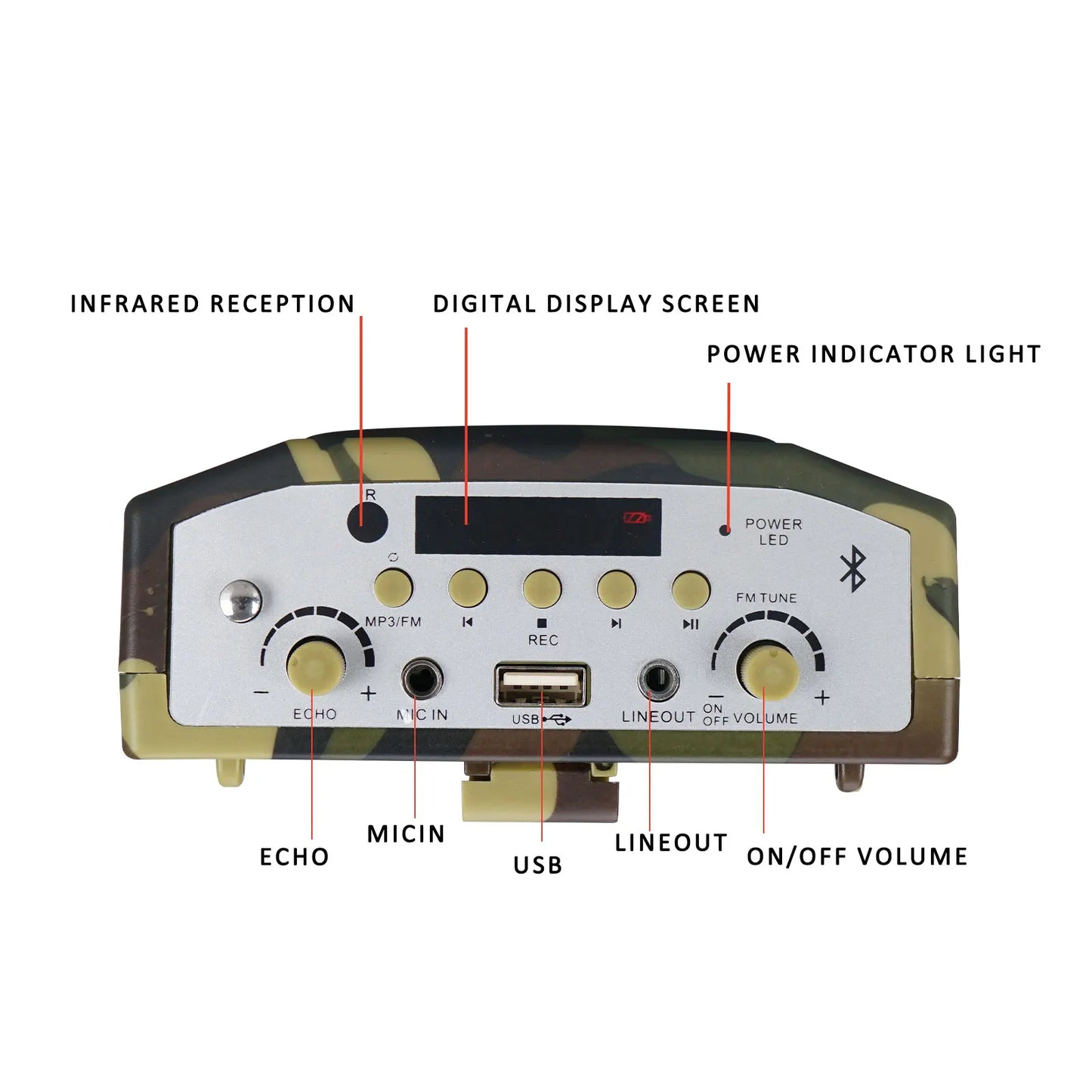 E898 hunting wireless speaker animal bird-to-bird portable speaker Bluetooth remote control about 1000 m large capacity battery