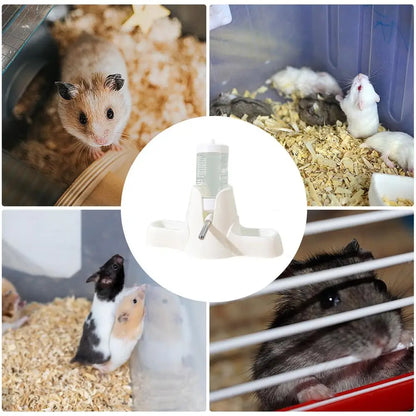 80/60ml Hamster Water Fountain Pet Water Bottle Gerbil Automatic Feeder Feeding Small Pet Water Dispenser Holder Suspension