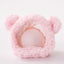 Soft Fluffy Pet Dog Hat Solid Pink Warm Hats For Cats Autumn Winter Bear Pet Head Accessories Cosplay Christmas Kitten Supplies