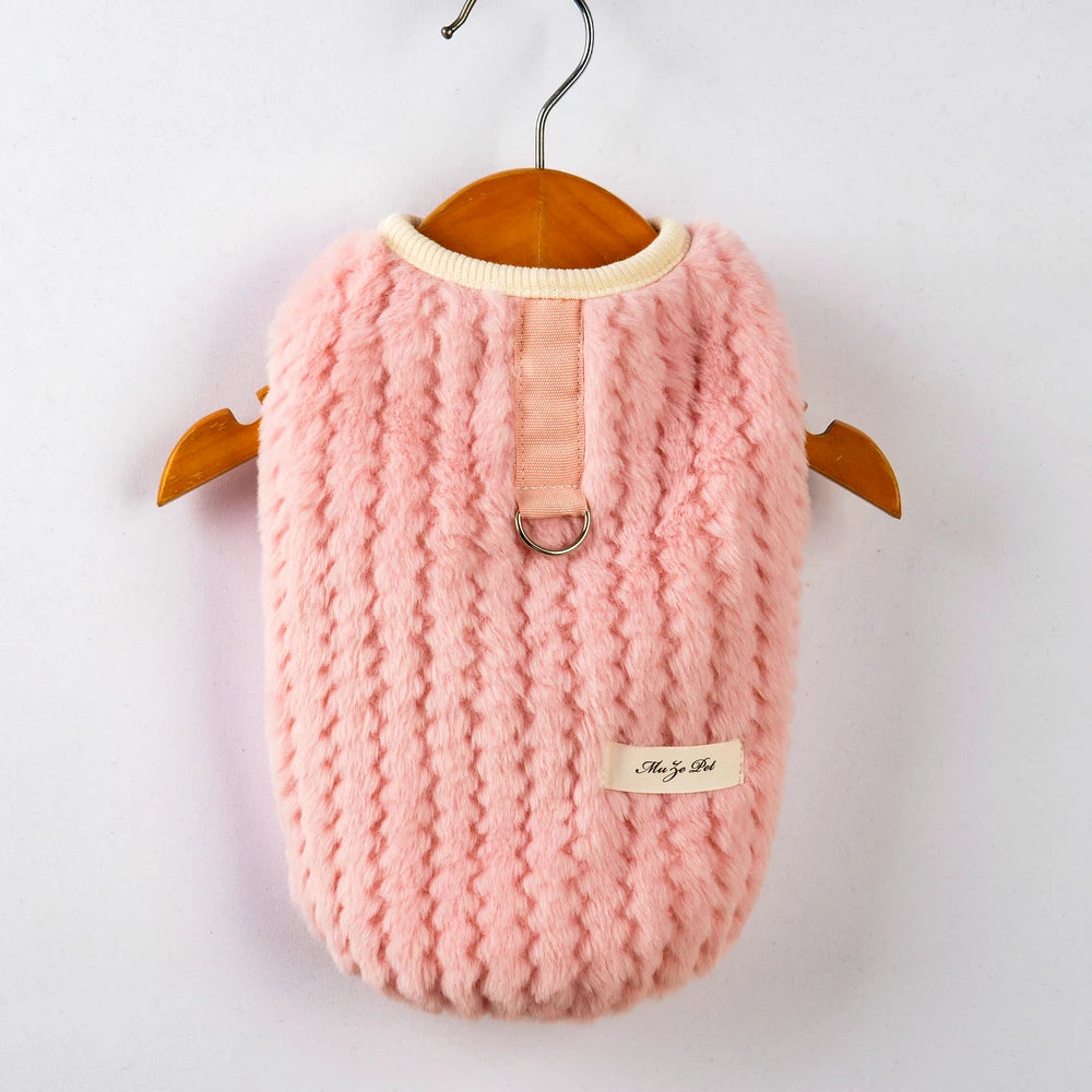 Autumn Winter Puppy Dog Cat Coat Jacket with Buckle Warm Fleece Pet Clothes for Small Dogs Shitzu Chihuahua mascotas Clothing