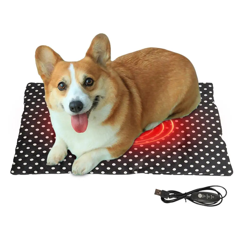 Cat Heating Pad Washable Electric Pet Heating Pad With 3 Adjustable Temperature 27x37cm Washable Electric Pet Heater Warmer Mat