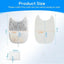 8 Pack Filters + Sponges Replacement Pet Water Fountain Filter for 4L Wilreless Stainless Steel Cat Drinking Water Dispenser