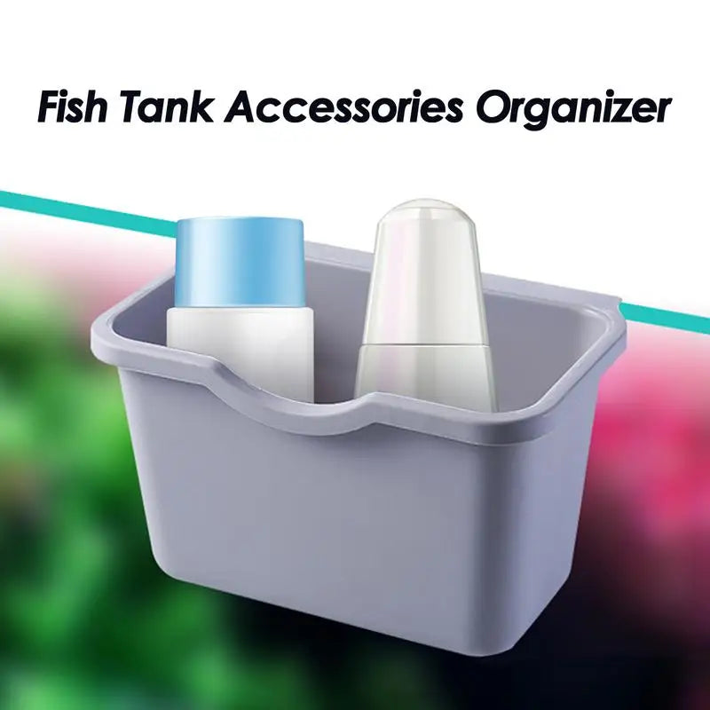 Fish Tank Tool Organizer 2pcs Aquarium Tools Organizer Aquarium Supplies Aquarium Accessories Storage Box For Aquariums Fish
