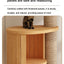 Cats Tree Floor Solid Wooden Cat Tree House Climbing Pets Furniture Adjustable Kitten Trees Tower Multilayer Cat Climbing Frame