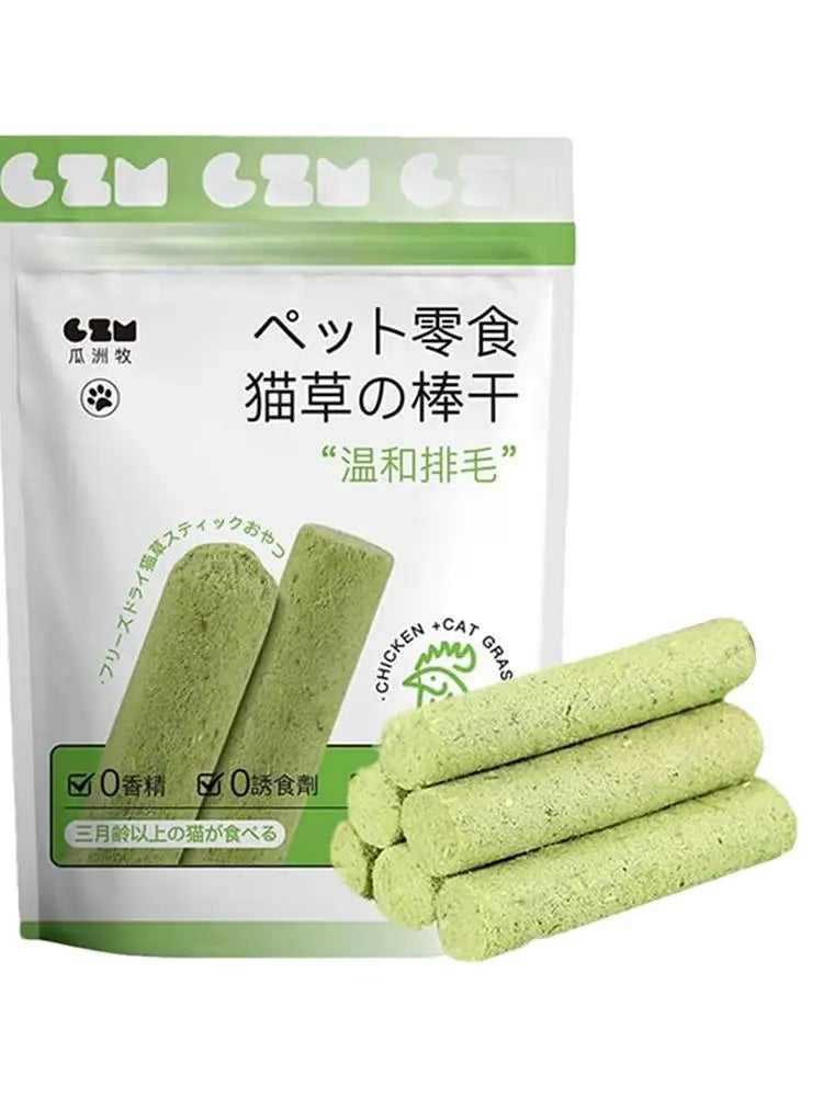 Cat Grass Stick Cat Grass Chewing Stick Natural Teeth Cleaner Removal Row Kitten Pet Snacks Teeth Caring for Kitten Mouth Health