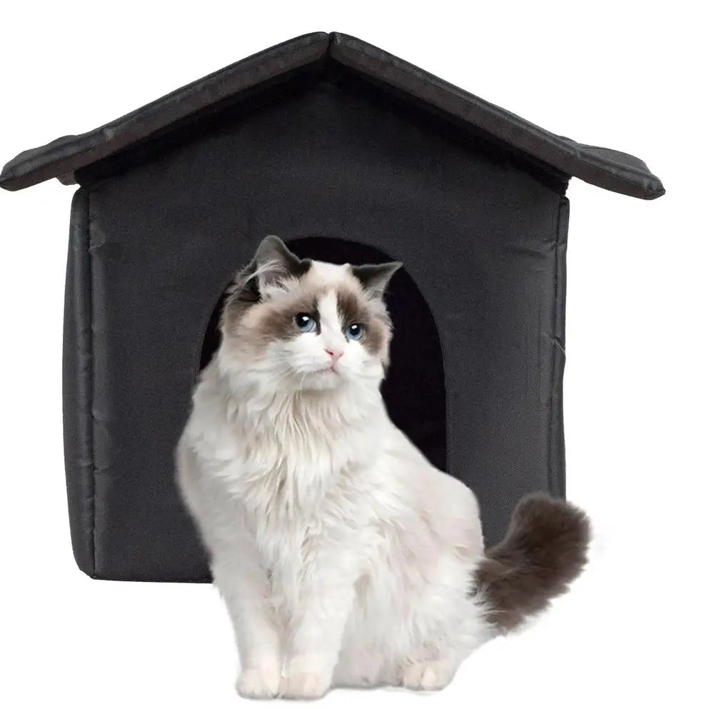 Winter Warm Waterproof Outdoor Pet House Cat Nest Thickened Cat Nest Tent Portable Travel Nest For Kitten Puppy Pets Supplies