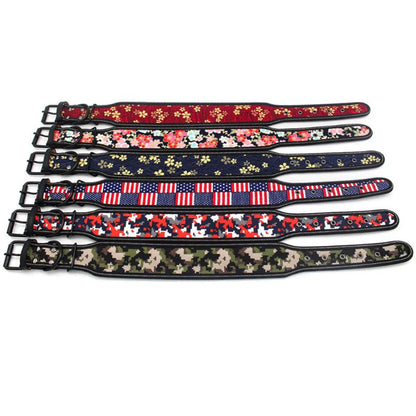 Reflective Puppy Big Dog Collar with Buckle Soft Padded Wide Adjustable Pet Collar for Medium Large Dogs Pitbull Leash Dog Chain