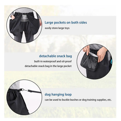Training Apron for Dog Trainer Adjustable Training Apron Treat Pouch for Training Activities Waist Storage Bag Puppy Treat Pouch