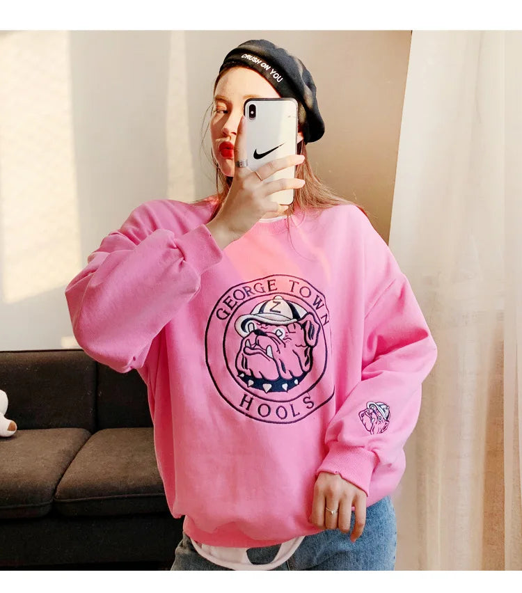 Dog Costume  Pet Clothes Crew Neck Korean Version Spring and Autumn Parent-child Wear Pure Cotton Four Colors Seven Sizes