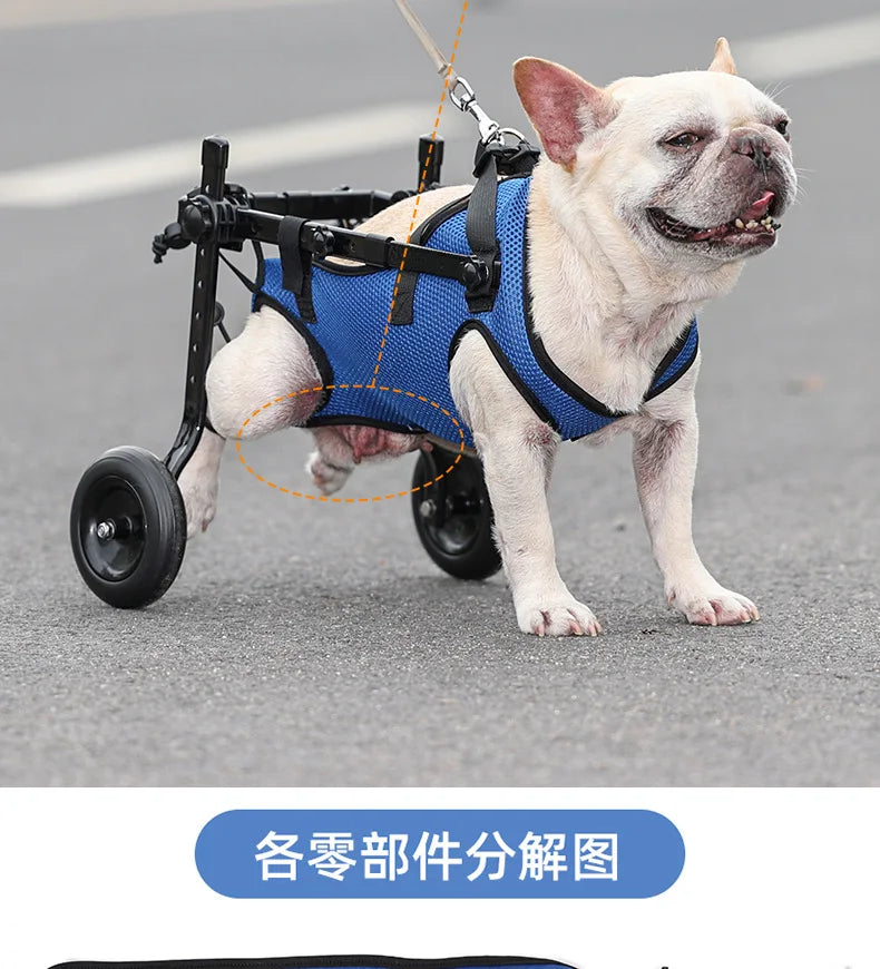 Pet Dog Wheelchair Leg Injury Walker Cat Rehabilitation Walker Small Stroller That Can Go To The Bathroom To Assist Walking