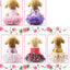 10PCS Pets Accessaries Dogs Cats Princess Flower Lace Dress For Pet Wedding Party Spring Summer small Teddy girl ropa para perro