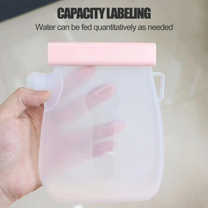 320ml Portable Dog Drinking Feeder Leak Proof Pet Silicone Water Pouches Pet Water Supplies for Dogs Cats Hiking Camping