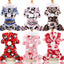 pawstrip Small Dog Clothes Warm Winter Pet Dog Jumpsuit Puppy Fleece Hoodie Chihuahua Small Medium Dog Warm Outfit Kitten Jacket