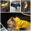 Dog Raincoat Waterproof Puppy Rain Jacket Outdoor Reflective Doggy Raincoat for Small Dogs Cats Pug Poncho Rainwear Pet Clothing