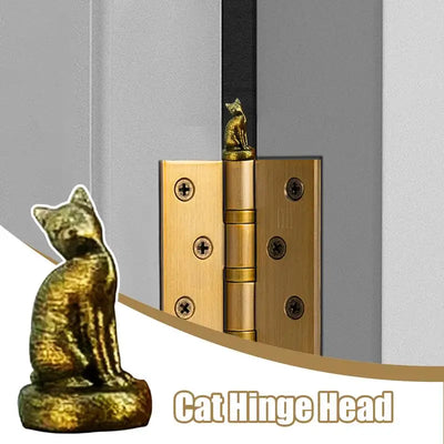 3PCS Hinge Heads Cat Magnetic Resin Cat Gargoyle Door Hinge Pin Heads Little Kittens Figurines Door Cat Hinge Head