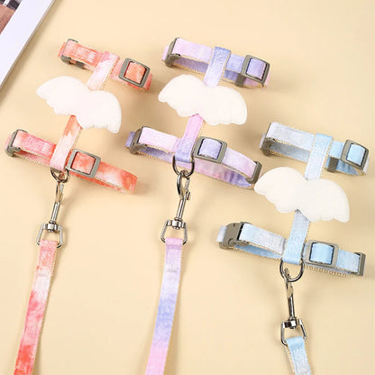 Adjustable Bunny Cat Dog Harness and Leash Set Walking Pet Harnesses for Small Animals Cats Rabbit mascotas Accessories Supplies