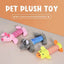 Pet Toys Cute Pet Chewing Teething Toys Cartoon Embroidery Bite-resistant Decompression Duck Pig Elephant Sounding Toys