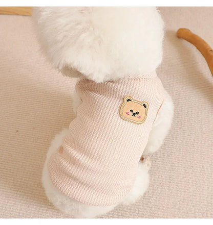 Summer Cool Dog Clothes New Dogs Pet Vest For Puppy Breathable Vest T-shirt Costume Bulldog Dog T-shirt Outdoor Pets Clothing
