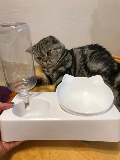 Non-Slip Double Cat Bowl Dog Bowl With Stand Pet Feeding Cat Water Bowl For Cats Food Pet Bowls For Dogs Feeder Product Supplies