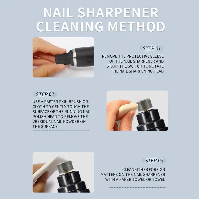 Dog Nail Trimmer 2 Speeds Electric Pet Nail Cutting Quiet Rechargeable Large Nail Grooming Kit Puppy Kitten Claw Cutter
