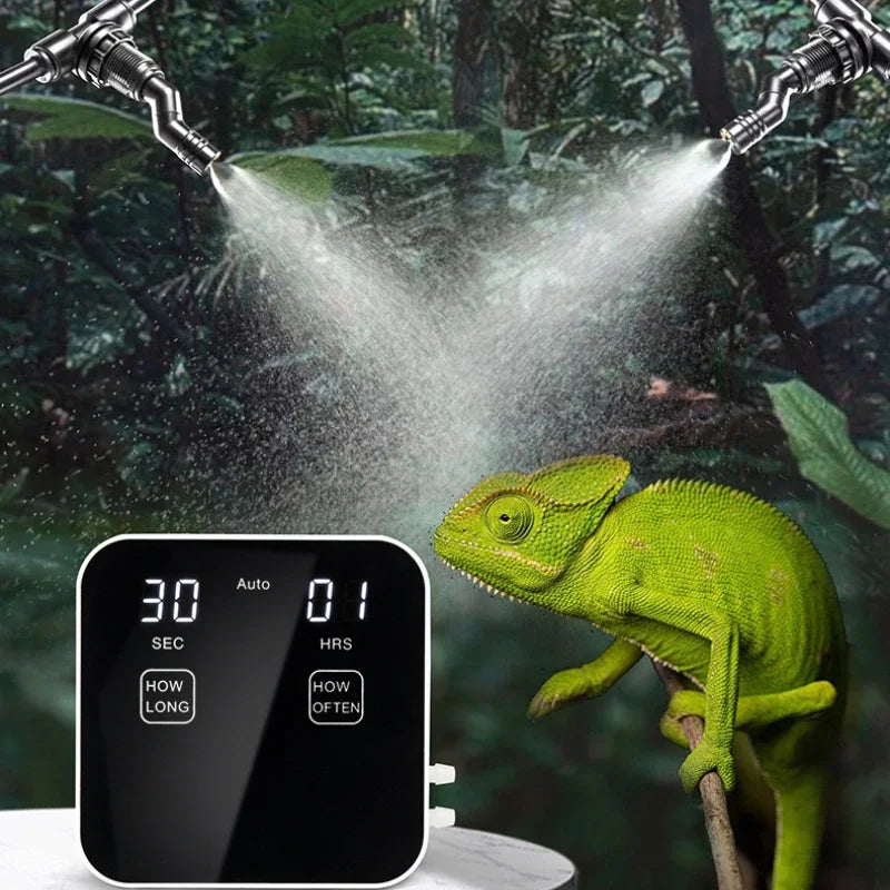 Automatic Rainforest Timing Spray System Reptile Intelligent Fogger Humidifier Spray Terrariums Mist Garden Plants Irrigation