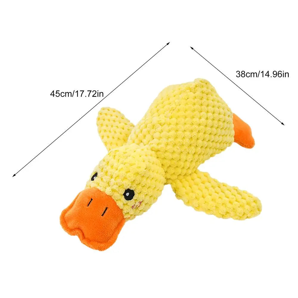 Pet Plush Toy Dog Calming Duck Stuffed Duck Toys Chew Toy Fun Dogs Interactive Toy Squeaky For Puppy Pet Teeth Pet Supplies