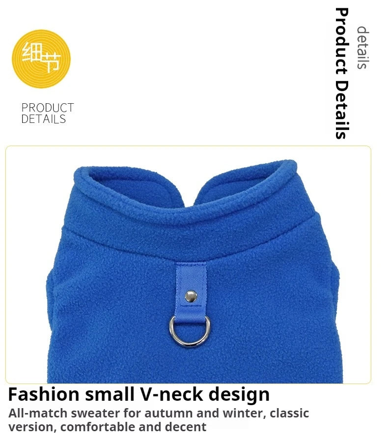 Soft Fleece Dog Vest Puppy Cat Clothes Spring Winter Outdoors Warm Vest Sweater Costumes Jacket Yorkshire Clothes For Small Dogs