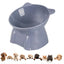 Elevated Cat Food Bowl Tilted Food Dish For Indoor Cats Non-slip Pet Food Bowls Tall Cat Feeding Bowls For Prevent Neck Fatigue