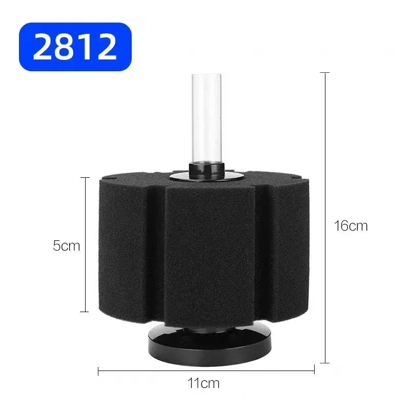 Black Aquarium Filter for Aquarium Fish Tank Air Pump Skimmer Biochemical Sponge Filter Aquarium Bio Filters Filtro AquarioLarge