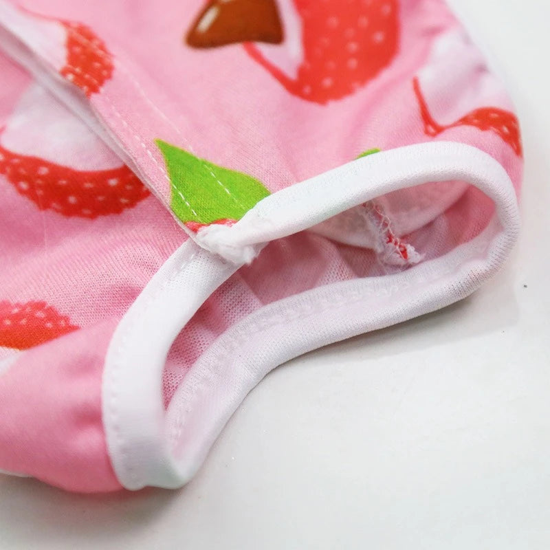 Cute Cartoon Print Overalls for Small Medium Dogs After Sterilization Dressing Surgery Pet Cat Outfit Soft Cotton Puppy T Shirts