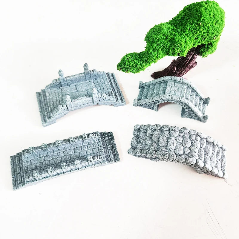 Resin Small Bridge Aquarium Ornaments Decoration Artificial Mountain for fish Tank Resin Aquarium Ornament Fish Tank Background