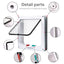 Cat Flap Door Magnetic Pet Door with 4 Way Lock for Cats Controllable ABS Plastic Gate Puppy Kitten Safety in&out Pet Doors Kit