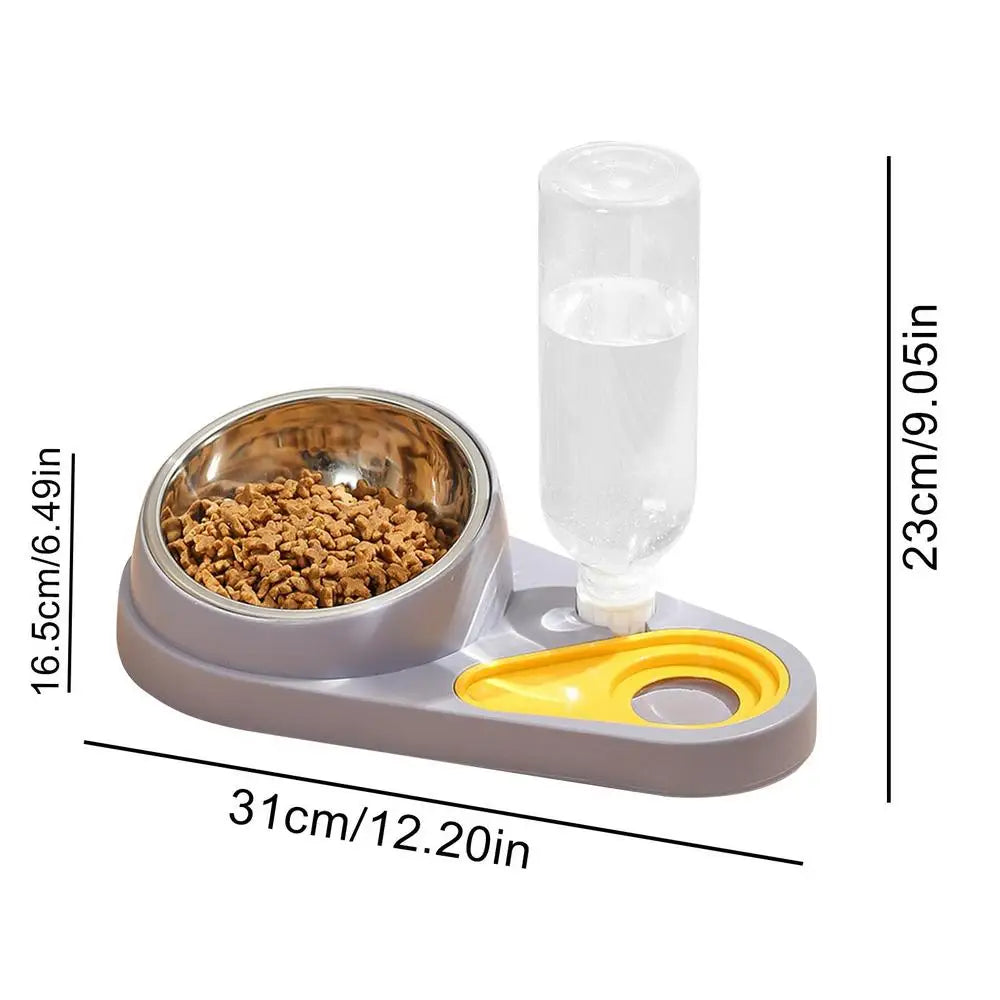 Elevated Cat Bowls Dog Feeder Cat Food Dishes Dog Food And Water Bowl Set Tilted Pet Food Bowls For Indoor Pet Cats Dogs Kittens