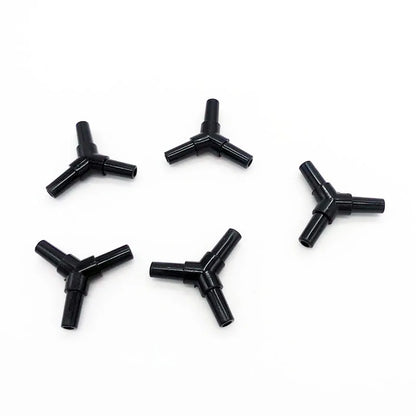 10pcs/lot 4mm Aquarium Air Tube Connector Elbow Y shape Fish Tank Accessories Air Pump Connector Control Valve Air Pipe Tubes