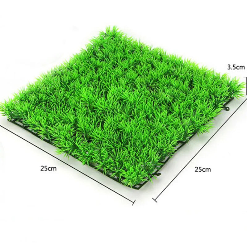 Fish Tank Aquarium Artificial Underwater Plant Lawn Aquarium Accessories Decor Green Fake Water Plants Plastic Artificial Decor