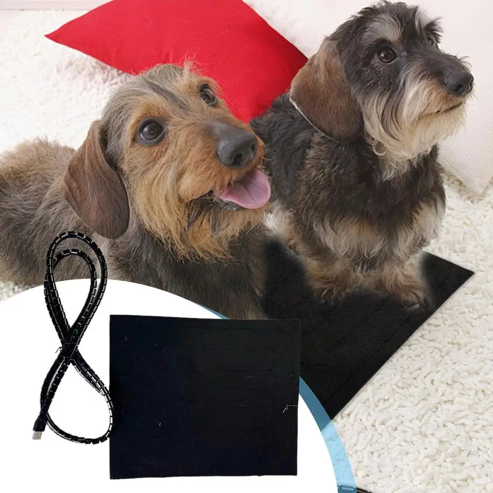 Reptile Heat Pad USB Dog Warming Heating Mat Waterproof Terrarium Heating Equipment 9.8x11.8 Inches Terrarium Pet Warmer Pad