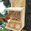 Squirrel Feeders for Outside Wooden Small Pet Window Feeder Nut Bar Feeders Multipurpose Chipmunk Feeder Squirrel Snacker