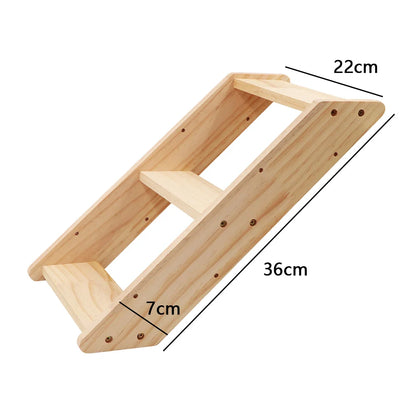 Wall Mounted Cat Shelves Scratching Post Wooden Cat Tree Perches for Wall Cat Steps Ladder Hammock Cat Climbing Wall Furniture