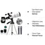 F30070 Professional Astronomical Telescope High Magnification Bak4 Prism HD For Moon Watching Stargazing Bird Watching