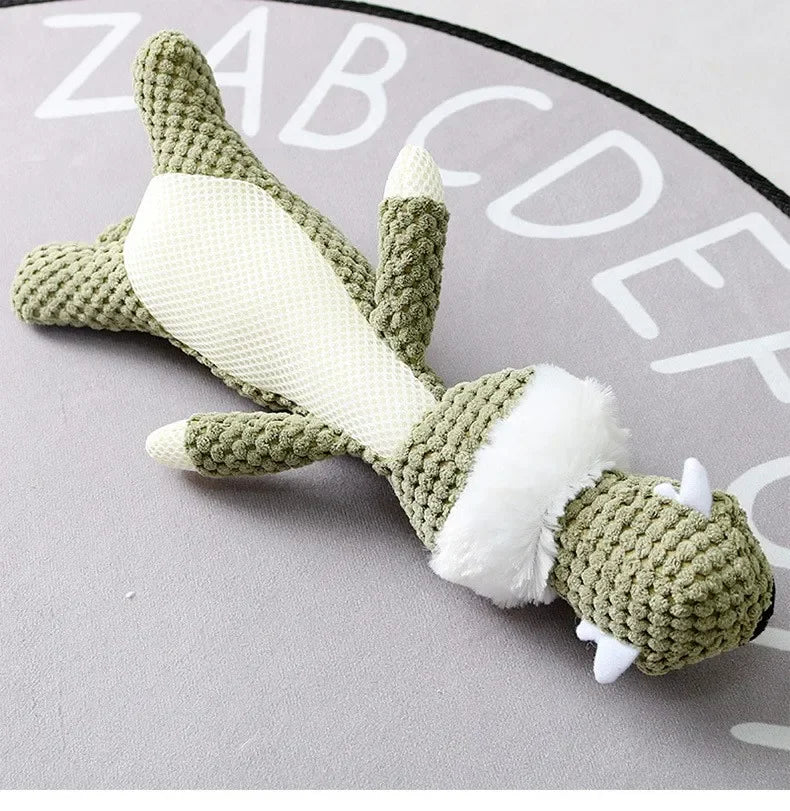 Plush Cartoon Puppy Dog Toy Pet Dog Chew Squeak Toys for Small Dogs Teeth Grinding Pet Products Dog Accessories
