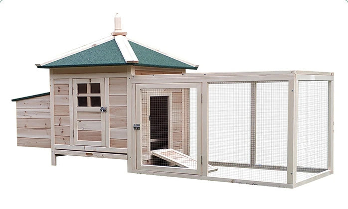 Wooden Chicken Coops Are Sheltered From Wind and Rain, Spacious and Easy To Clean, Suitable for Most of The Poultry